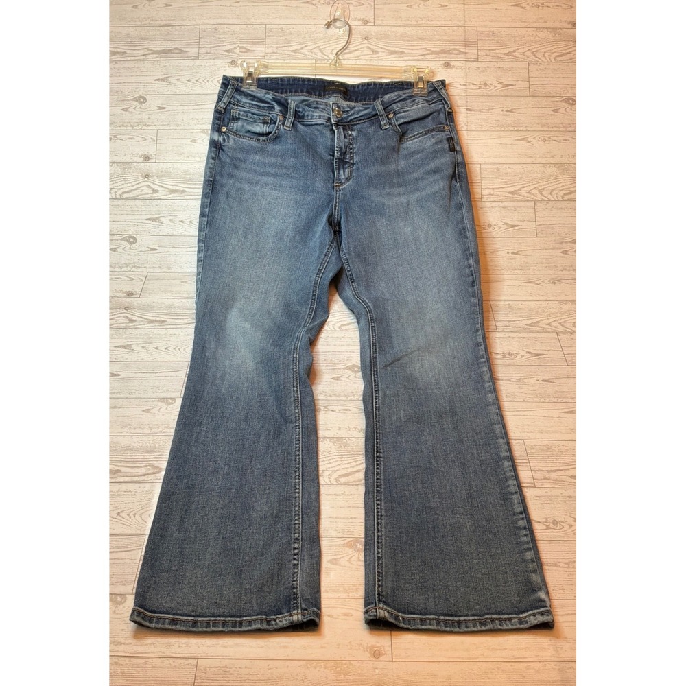 Silver Jeans Co Elyse Slim Boot Jeans Womens W32 L29 Blue Denim Western Indie